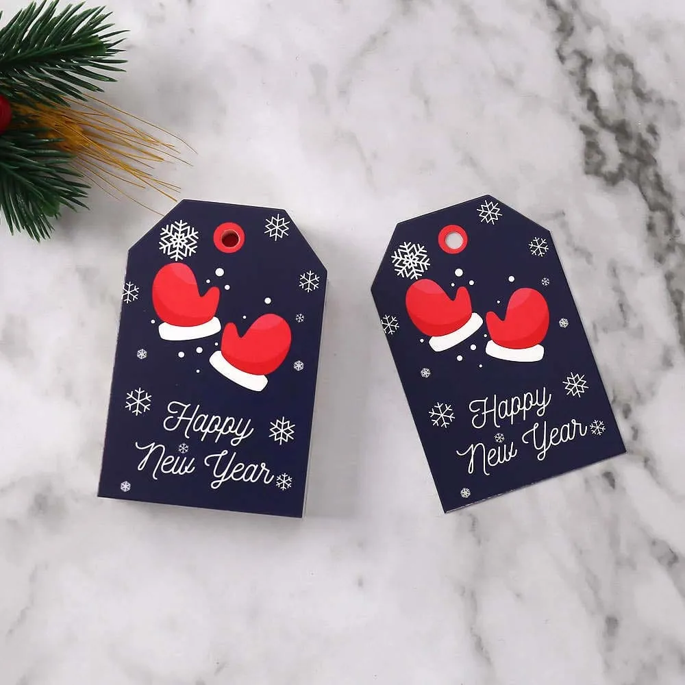 Navy Blue Christmas Gift Tags Pack of 10