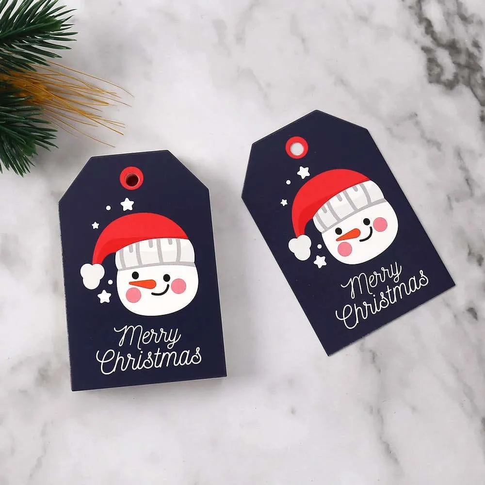 Navy Blue Christmas Gift Tags Pack of 10