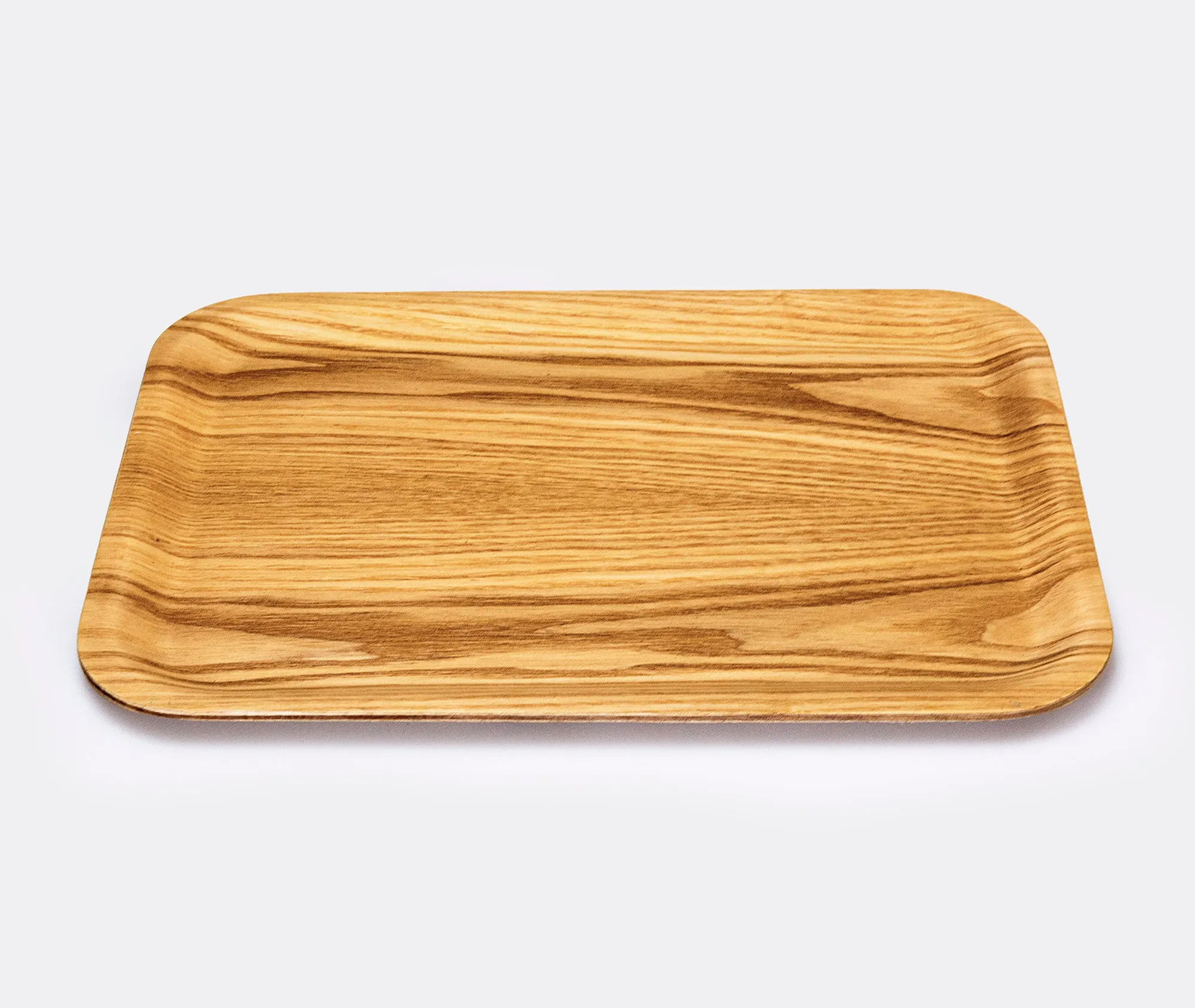 Non-slip Rectangular Wooden Tray - 27x20cm