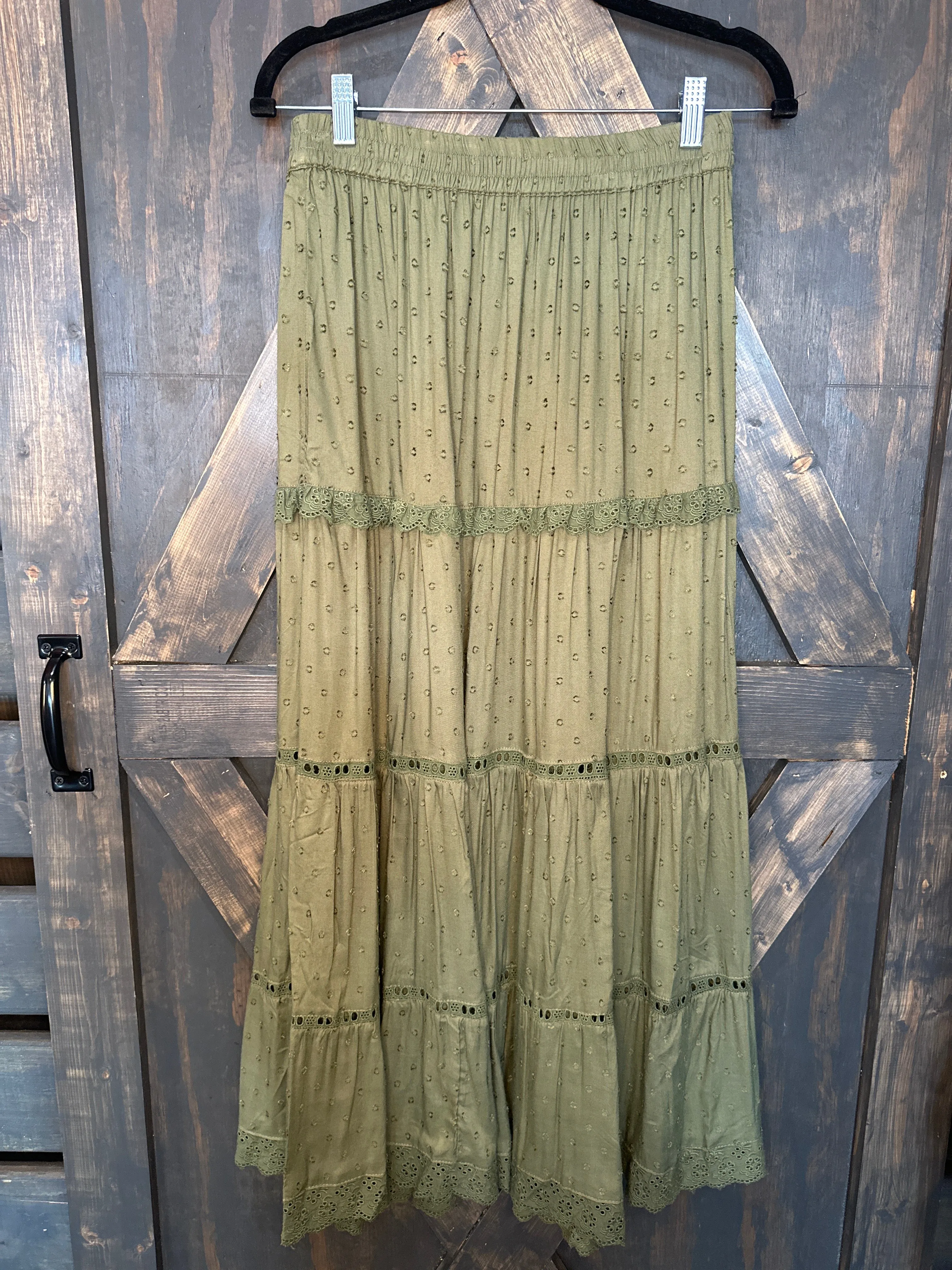 Olive Maxi Skirt