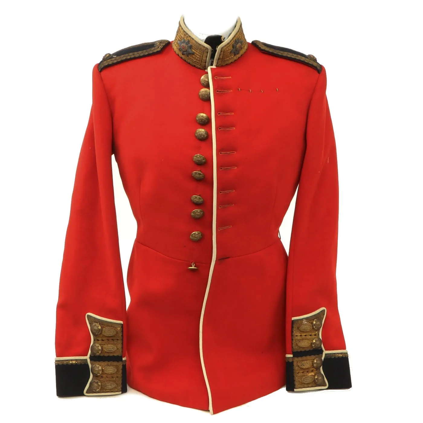 Original British WWII Coldstream Guards Major Scarlet Parade Tunic by London Tailor