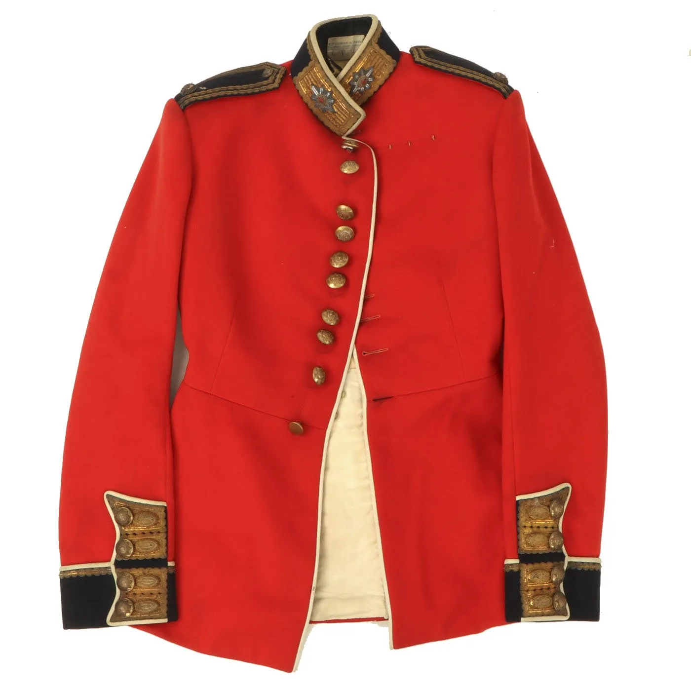 Original British WWII Coldstream Guards Major Scarlet Parade Tunic by London Tailor