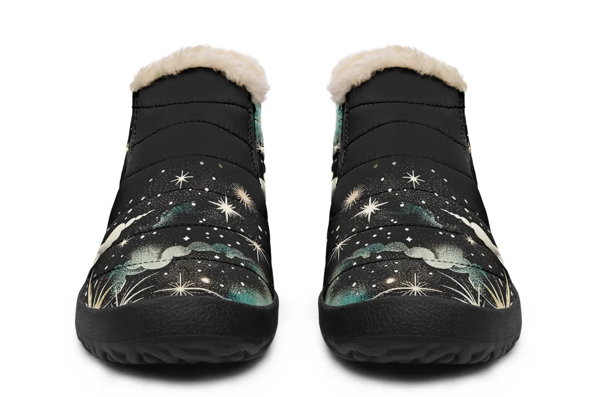 Orion’s Dream Winter Sneakers - Warm & Easy Slip-On Shoes Lined with Vegan Wool with Anti-Slip Soles