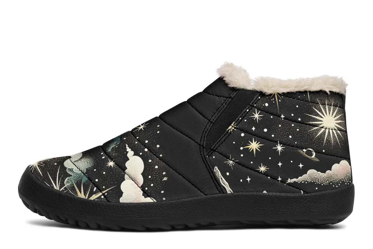 Orion’s Dream Winter Sneakers - Warm & Easy Slip-On Shoes Lined with Vegan Wool with Anti-Slip Soles