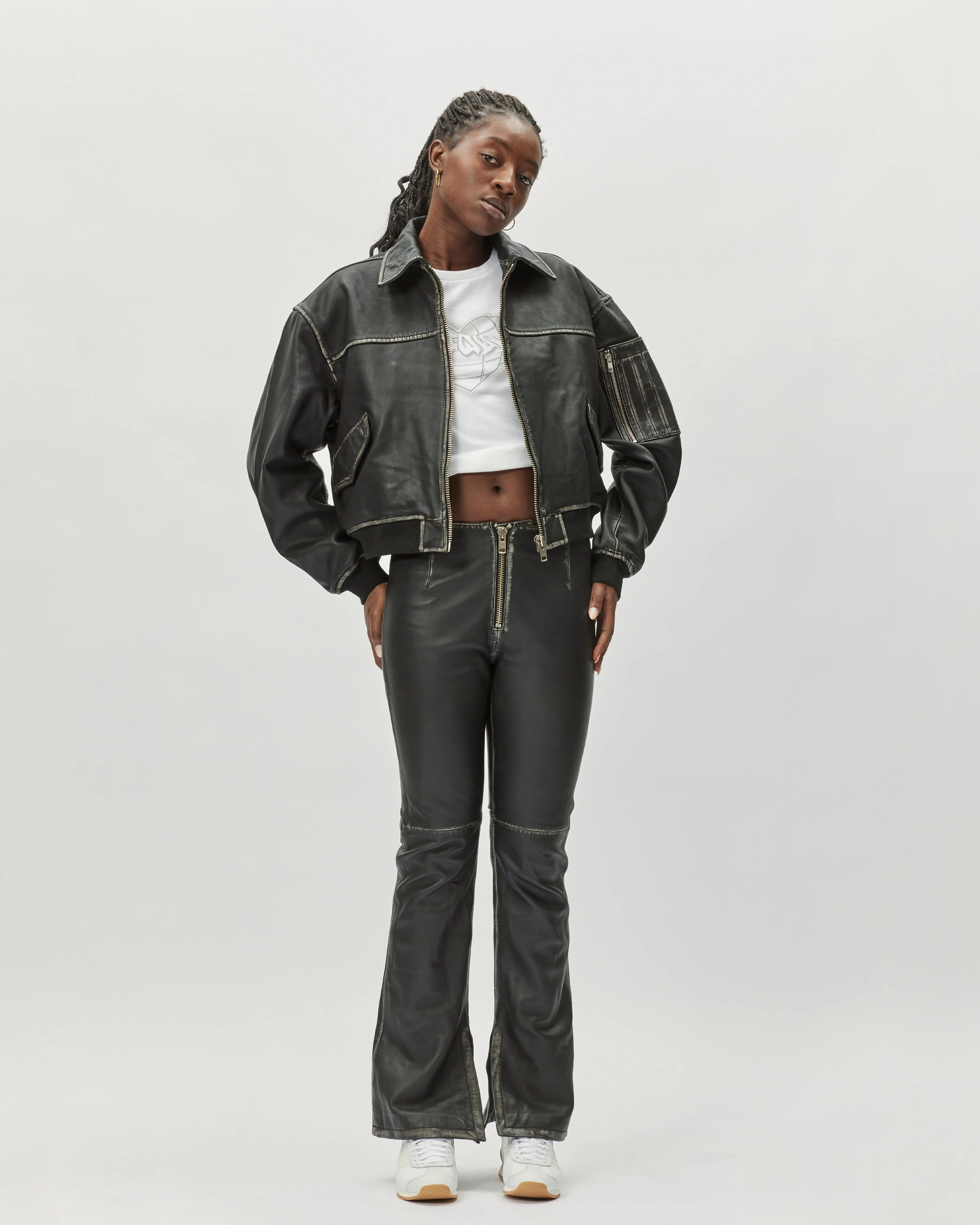 OSRocker Leather Bomber