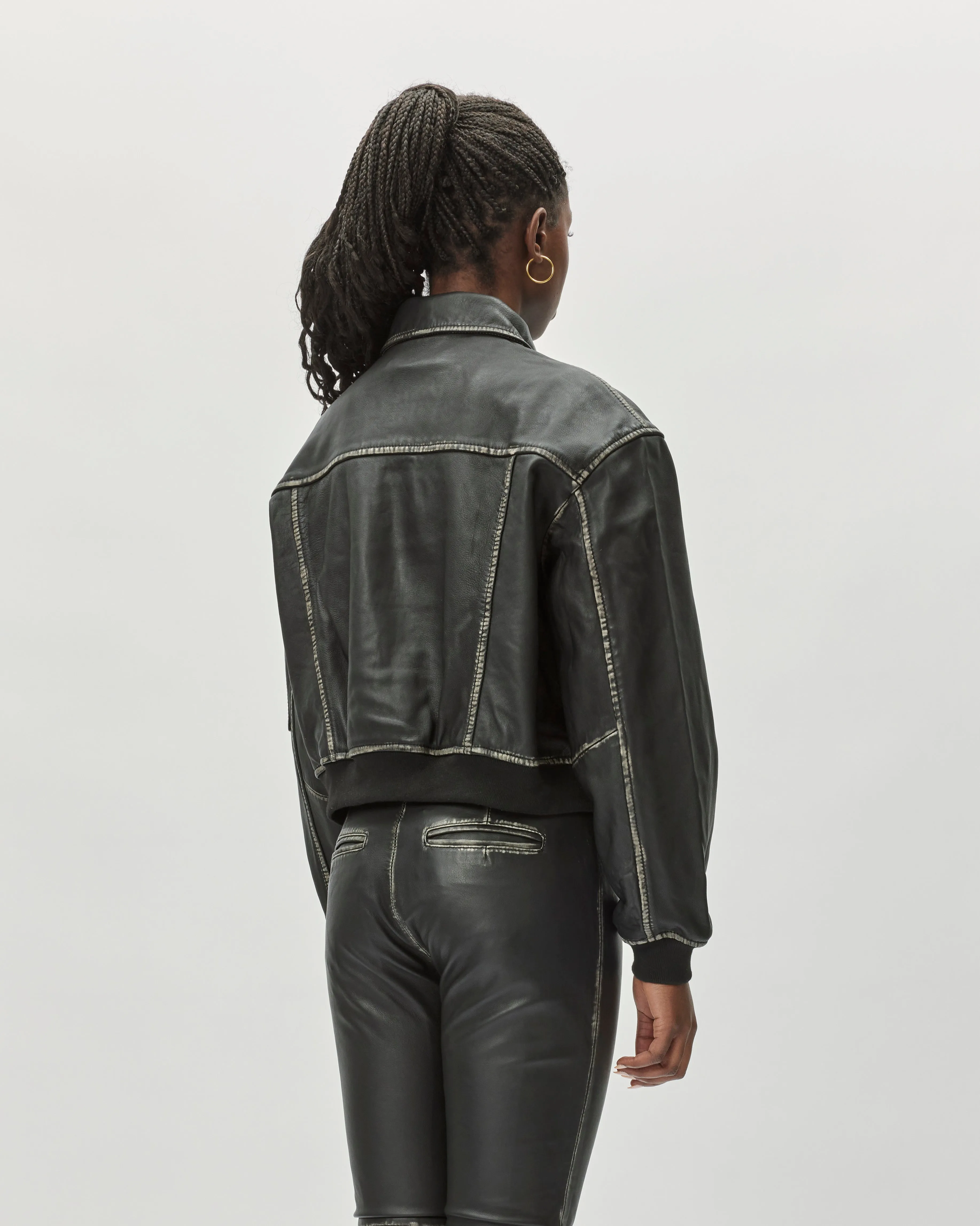 OSRocker Leather Bomber