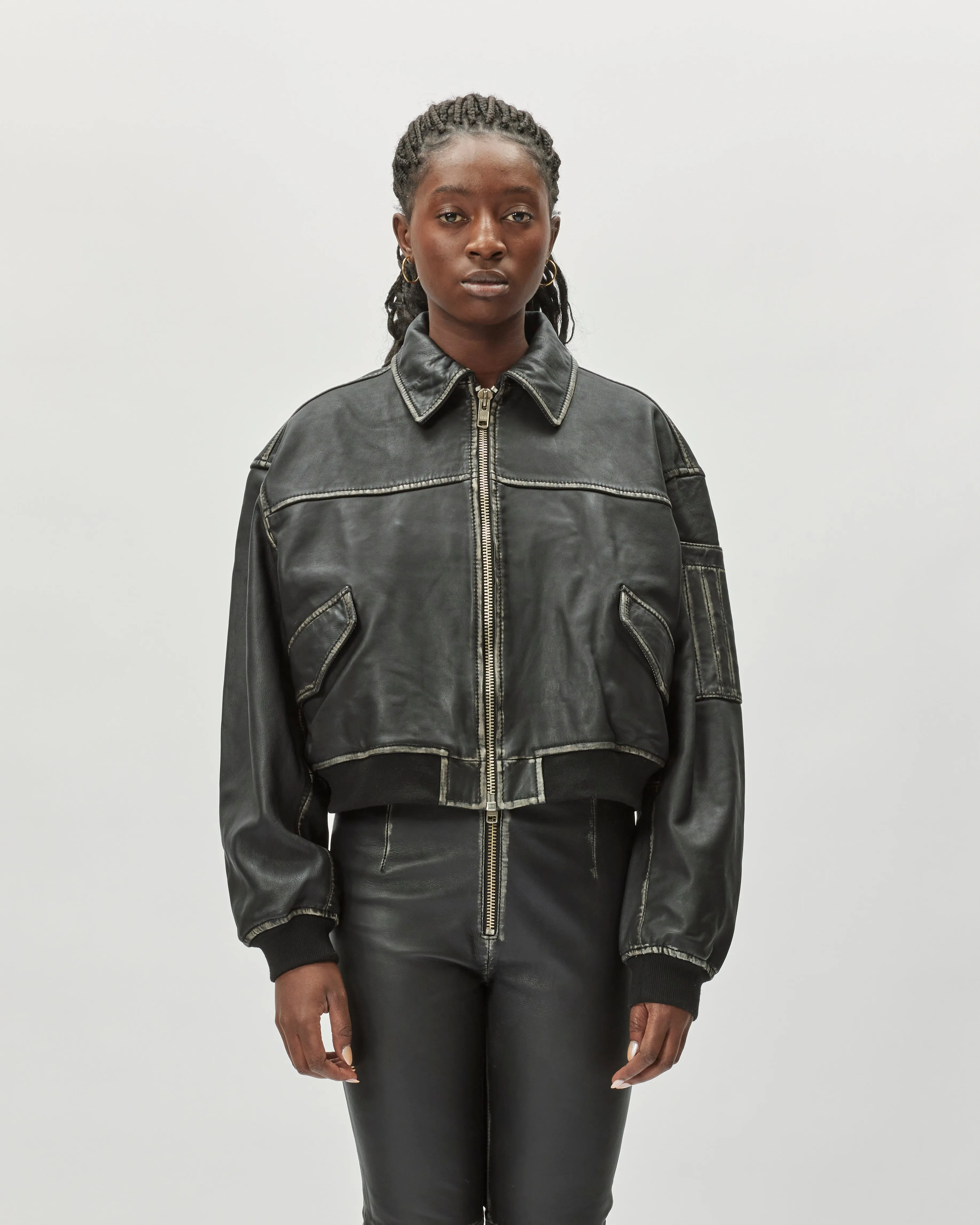 OSRocker Leather Bomber