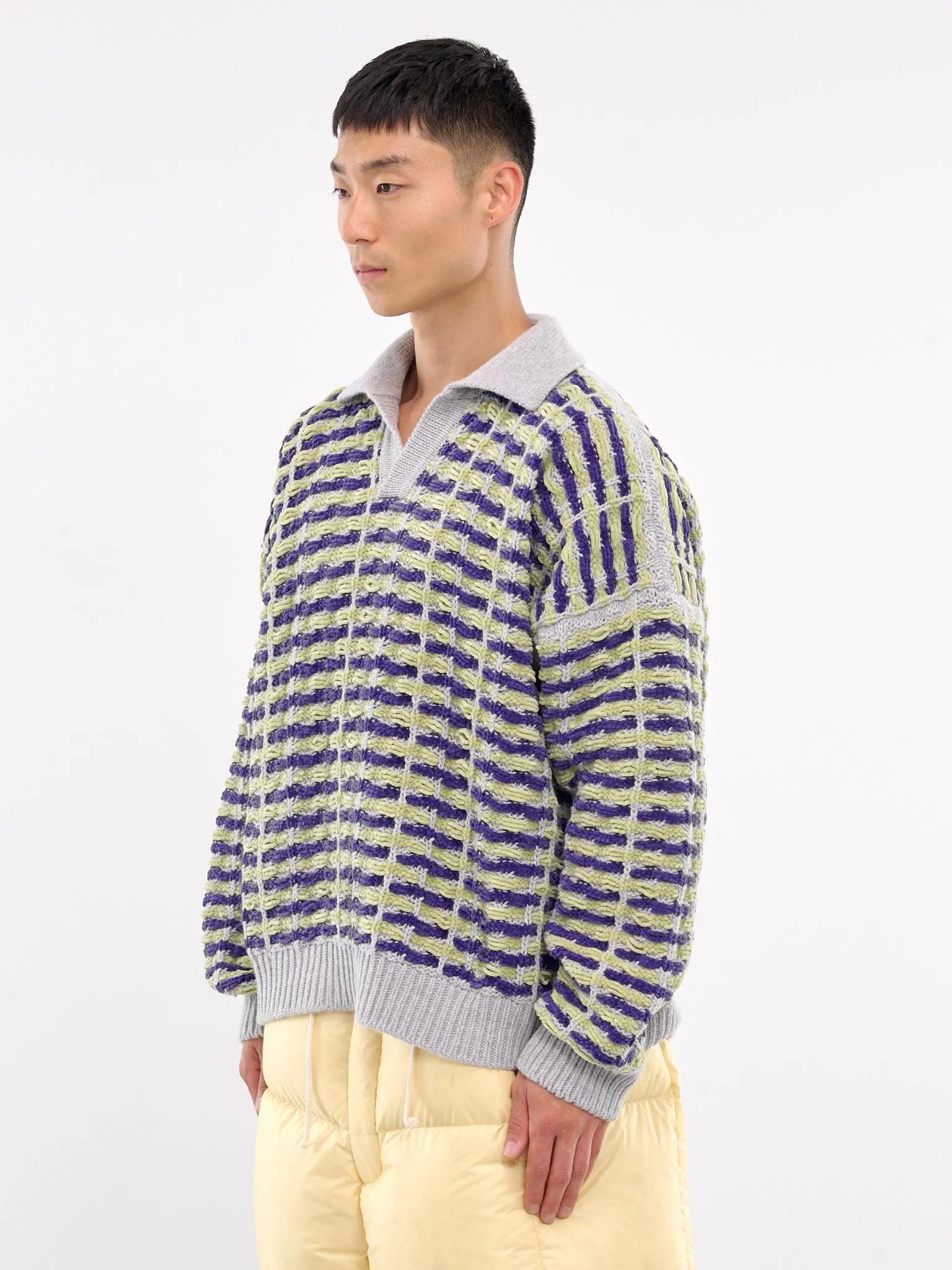 Oversized Polo Knit (KN011-MULTI)