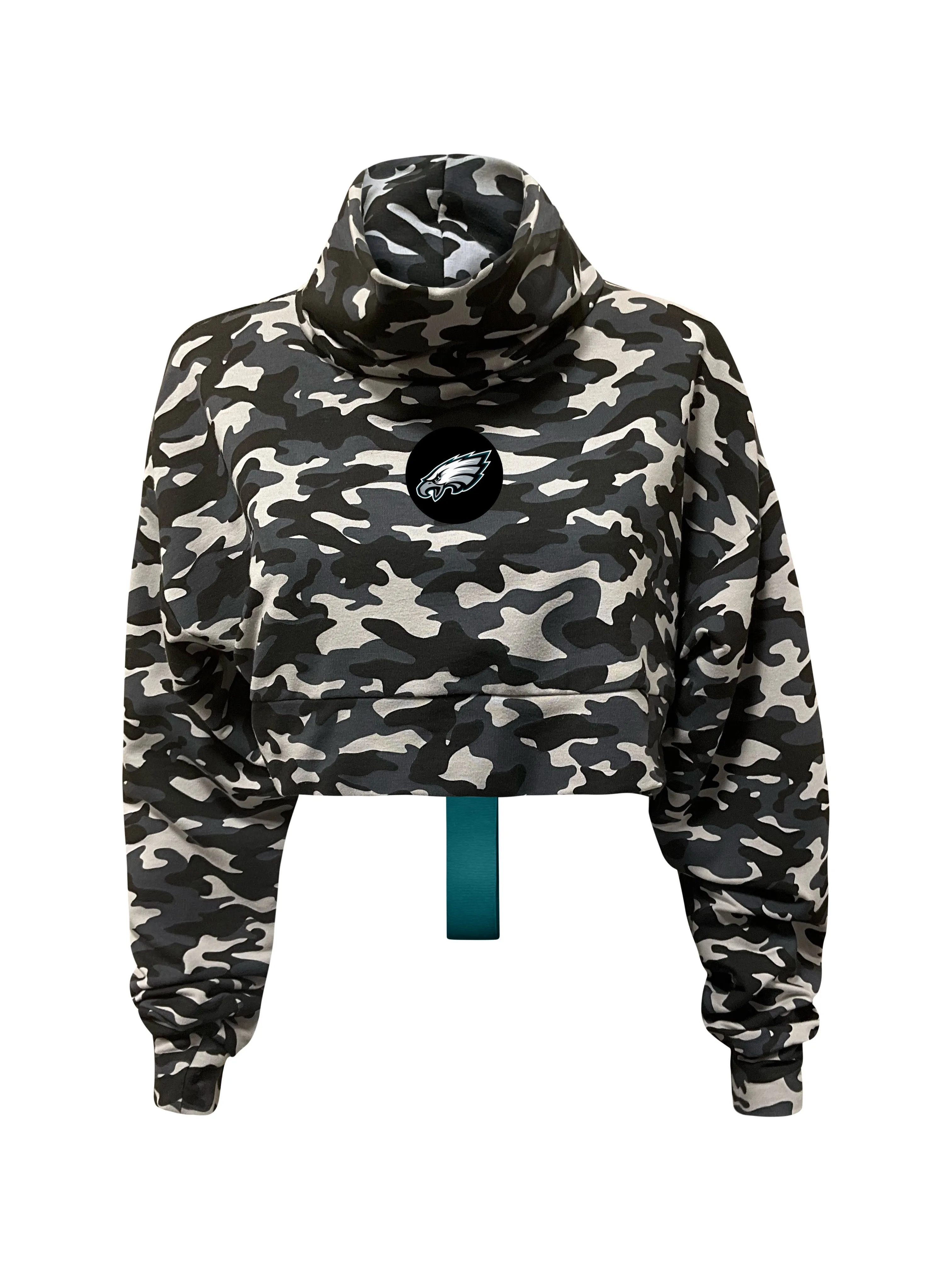 Philadelphia Eagles Crop Camo Sweatshirt