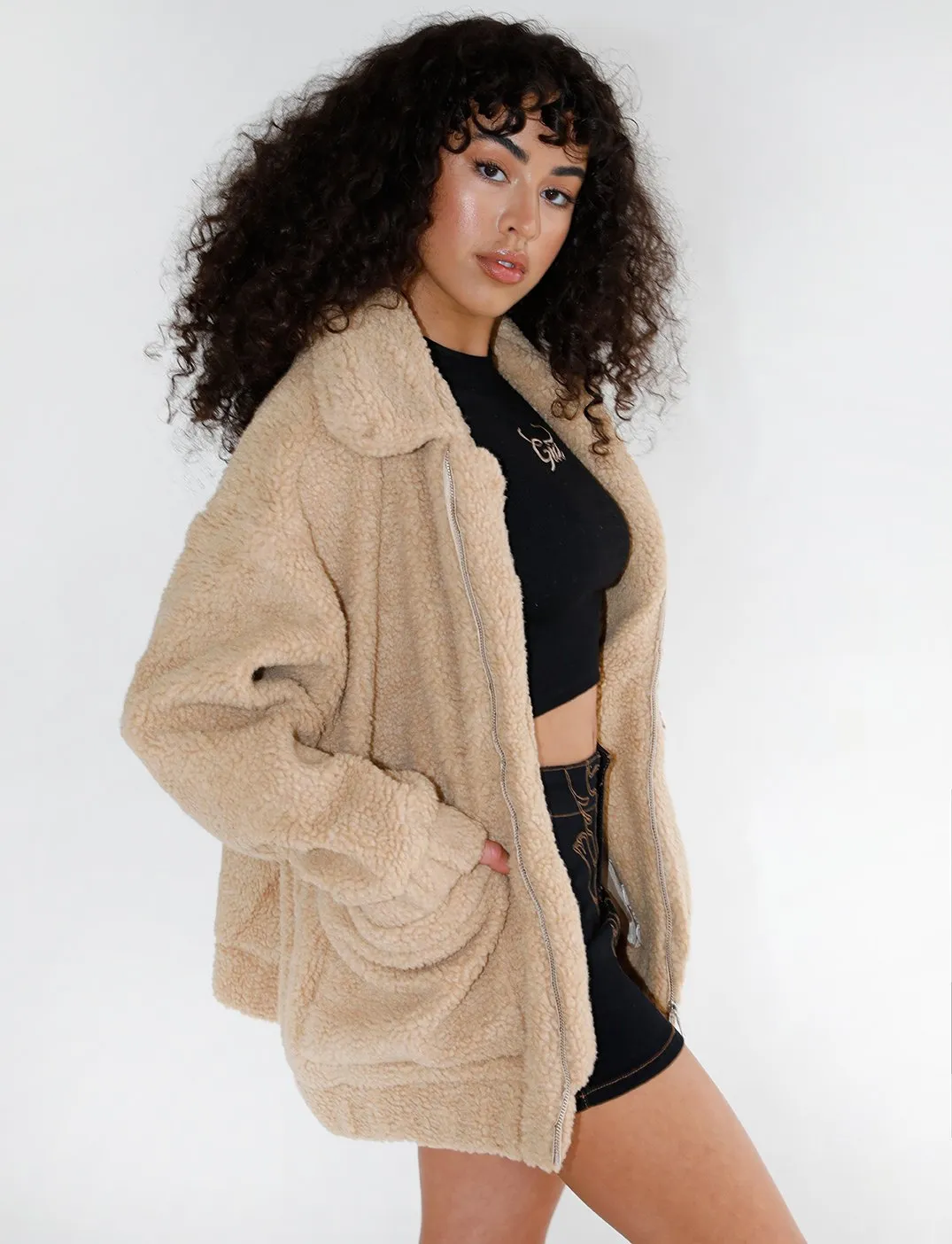 Pixie Jacket - Caramel Fleece