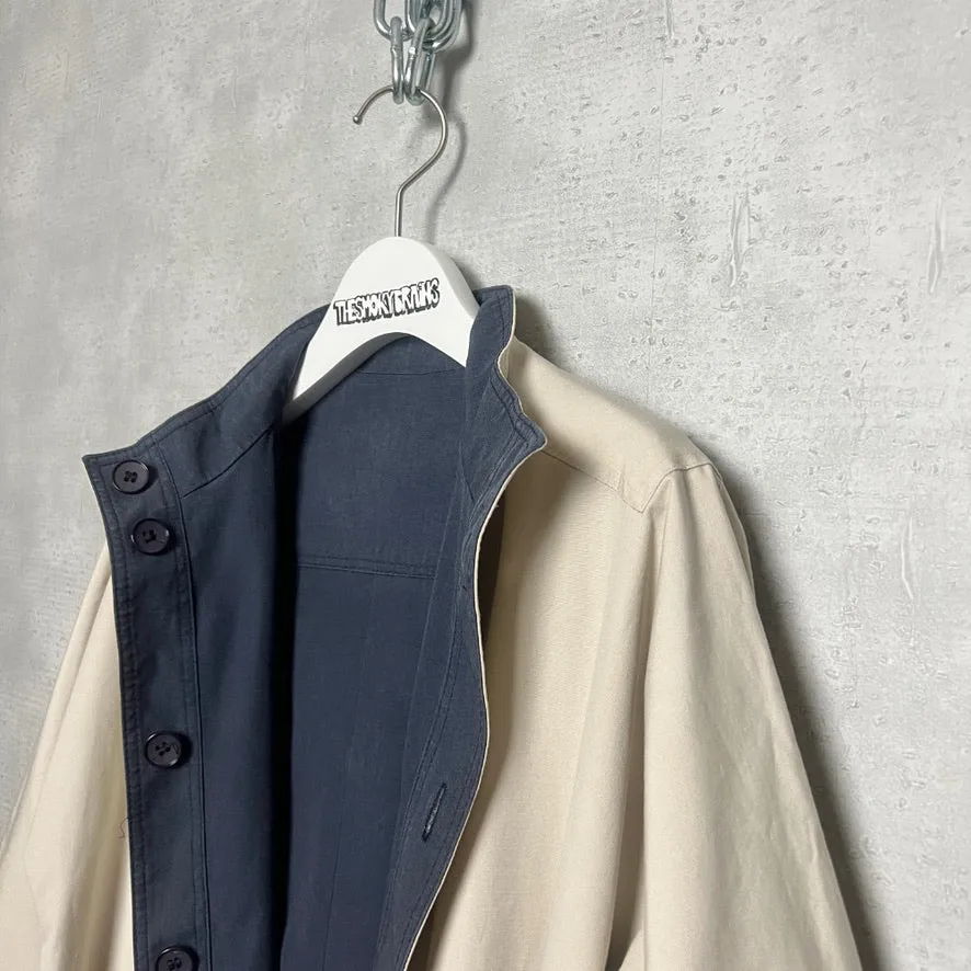 POLAND製 / REVERSIBLE STAND-UP COLLAR LONG COAT