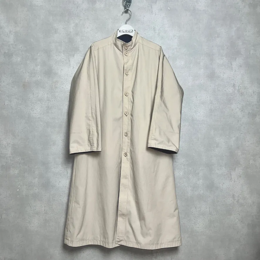 POLAND製 / REVERSIBLE STAND-UP COLLAR LONG COAT