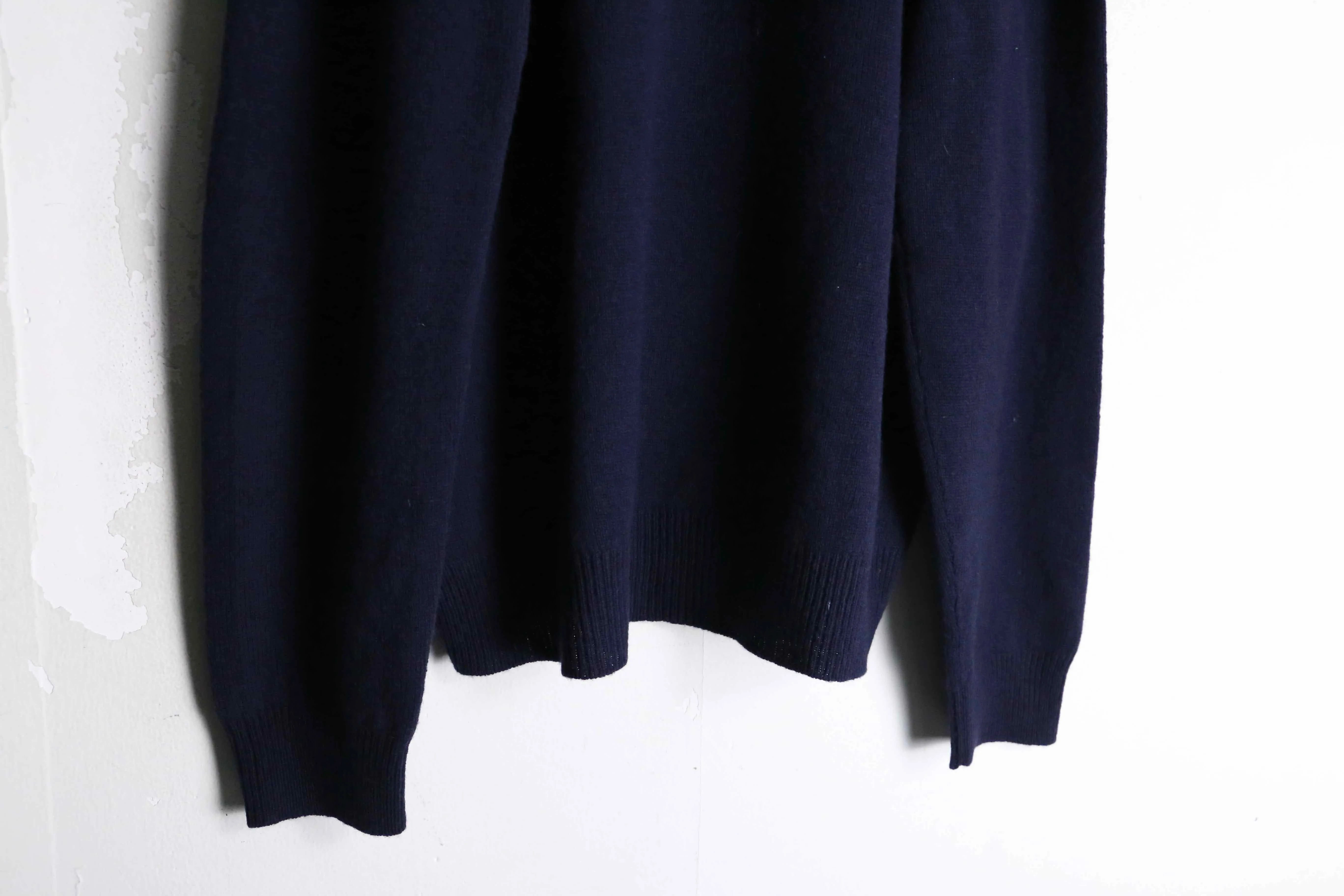 “Polo by Ralph Lauren” navy color V-neck knit sweater