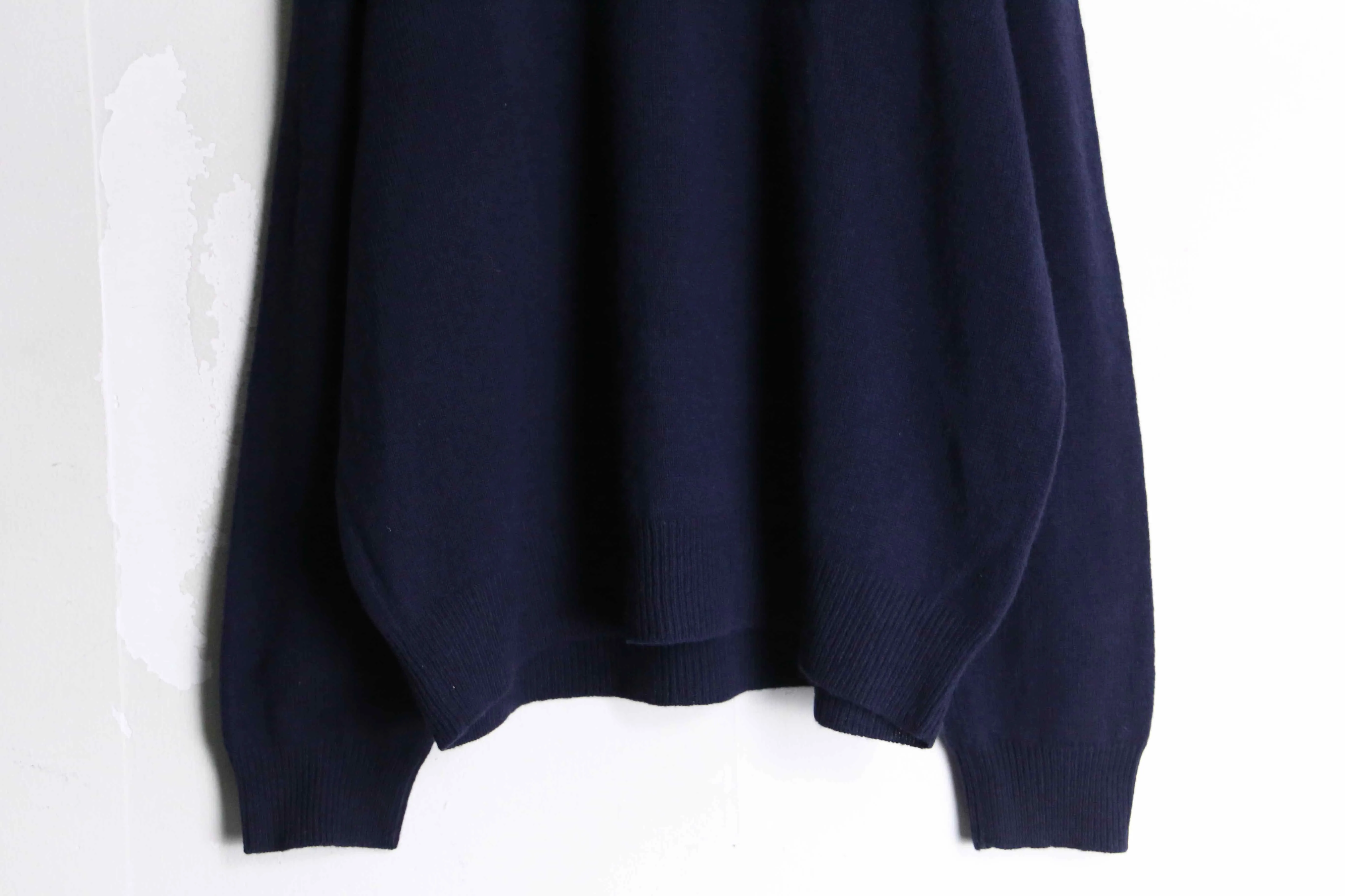 “Polo by Ralph Lauren” navy color V-neck knit sweater