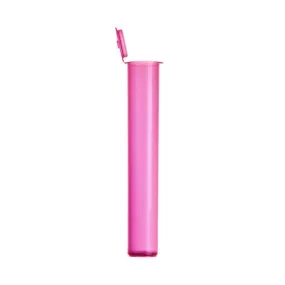 Pop Top 116mm Pre -Roll Tubes Transparent Pink x 10