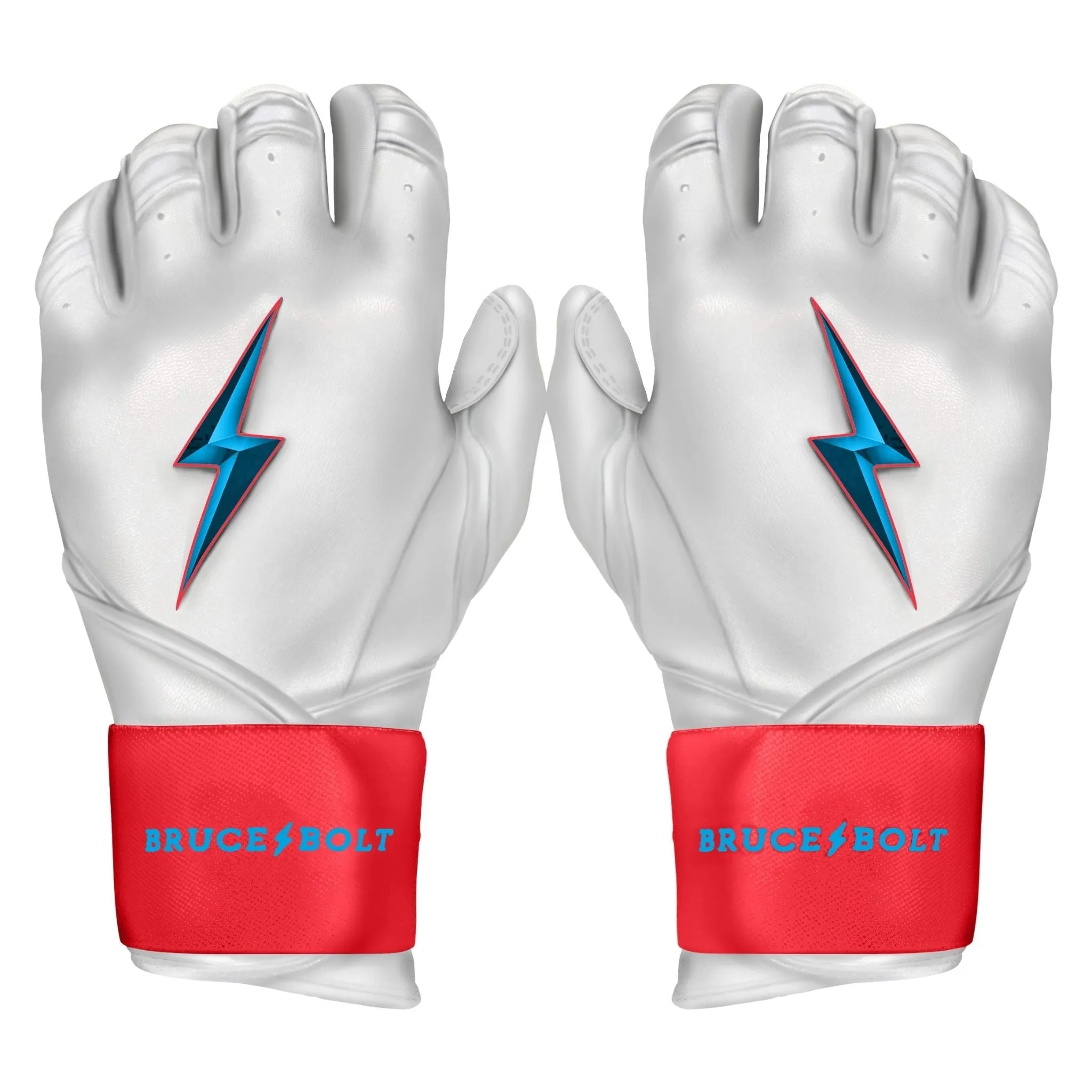 PREMIUM PRO Creator Series Long Cuff Batting Gloves | MIAMI WHITE