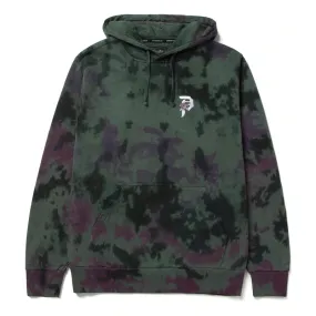 Primitive Lotus Tie Dye Pullover Hoodie - Green