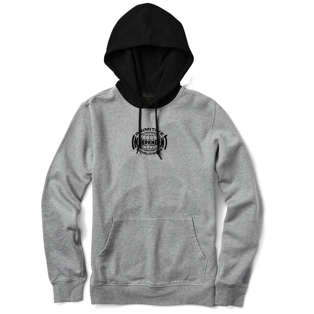 Primitive X Independent Two-Tone Hood - Heather Grey