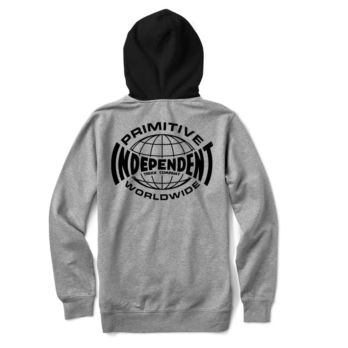 Primitive X Independent Two-Tone Hood - Heather Grey