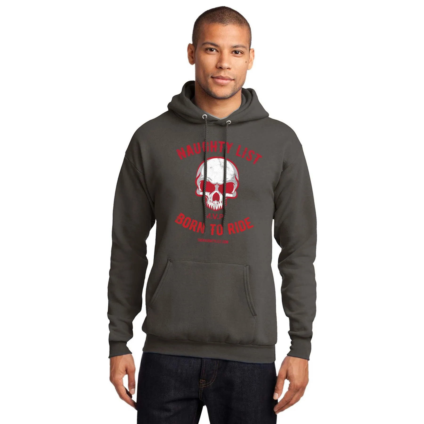 "Born to Ride" Adult Hooded Fleece Pullover