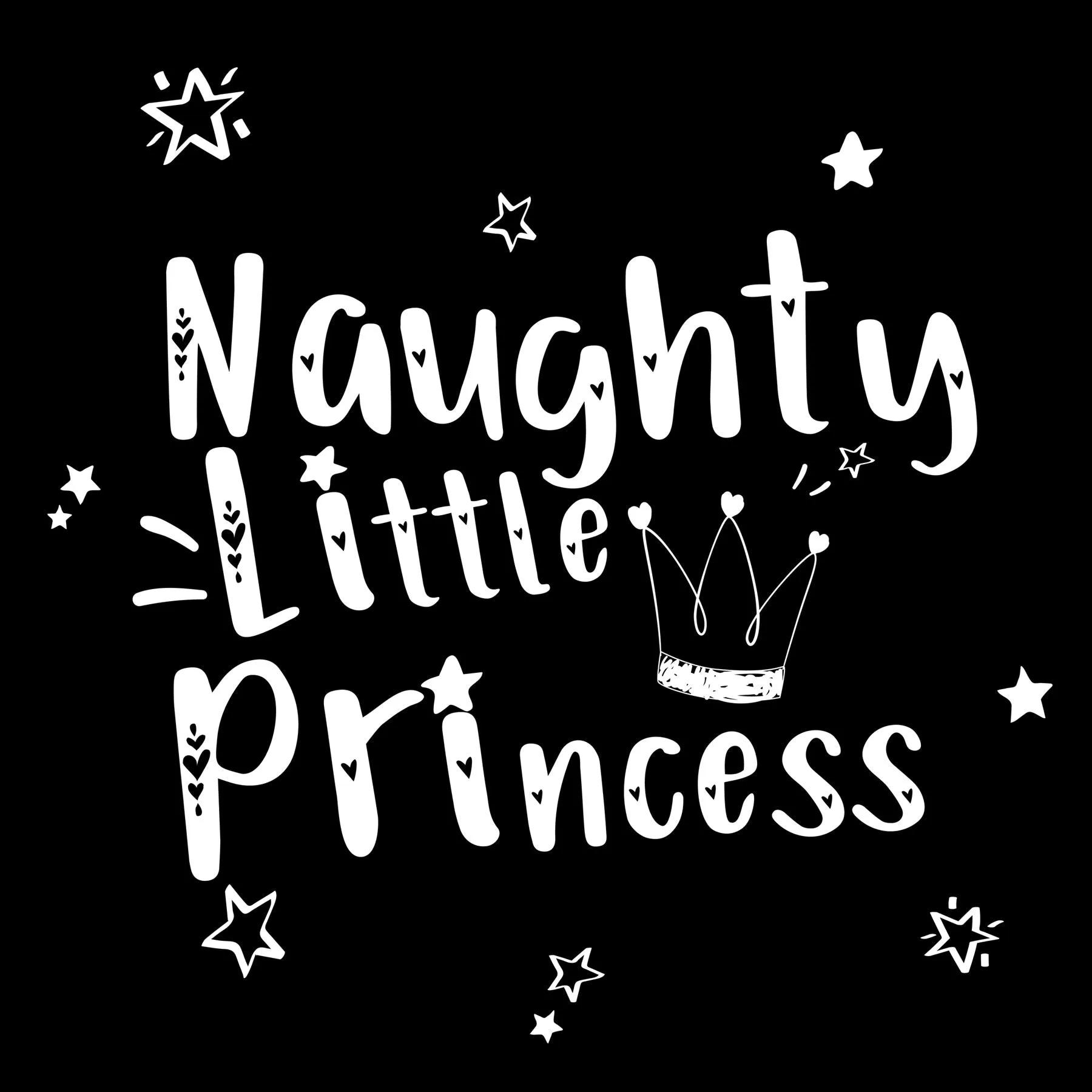 "Naughty Little Princess" Youth Hooded Fleece Pullover