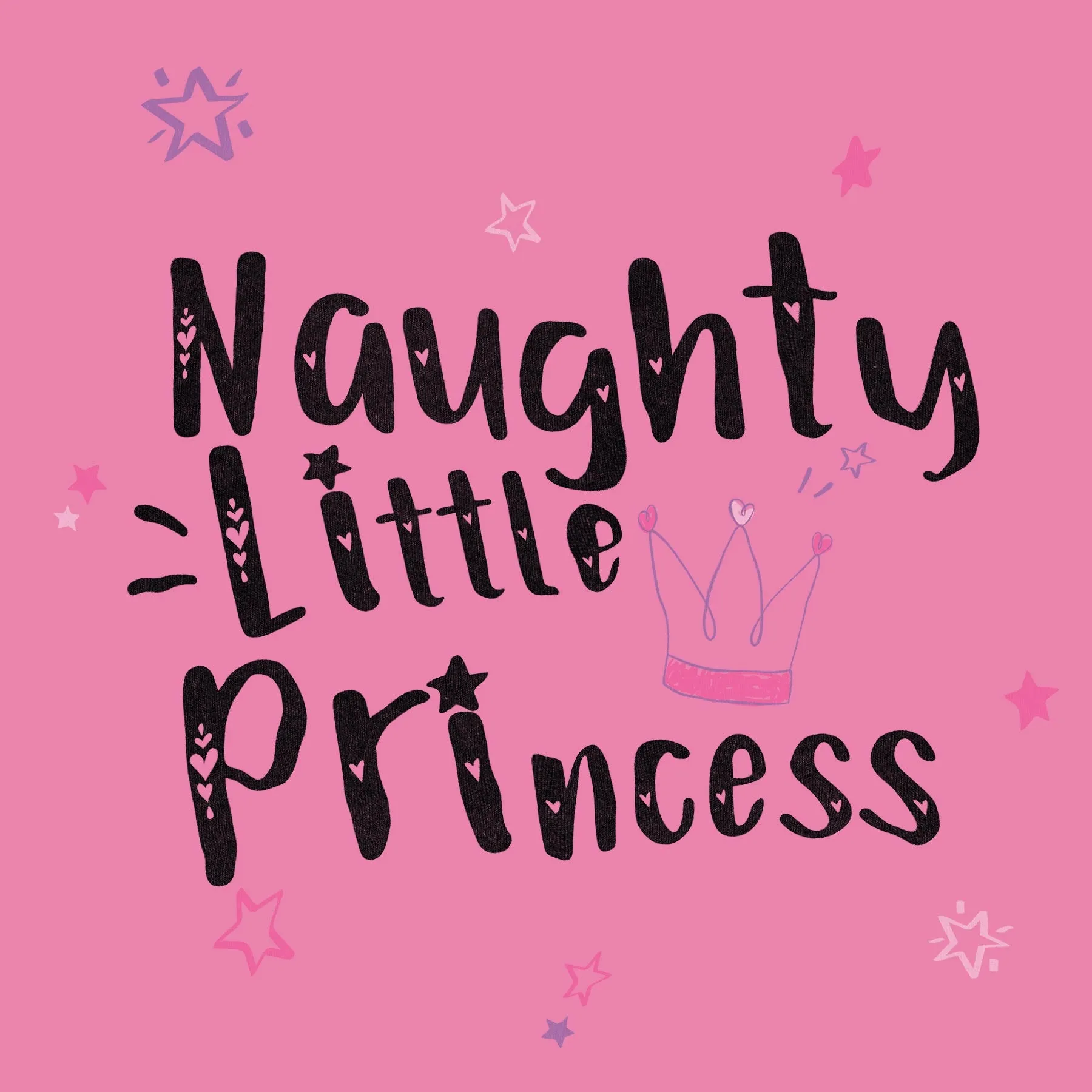 "Naughty Little Princess" Youth Hooded Fleece Pullover