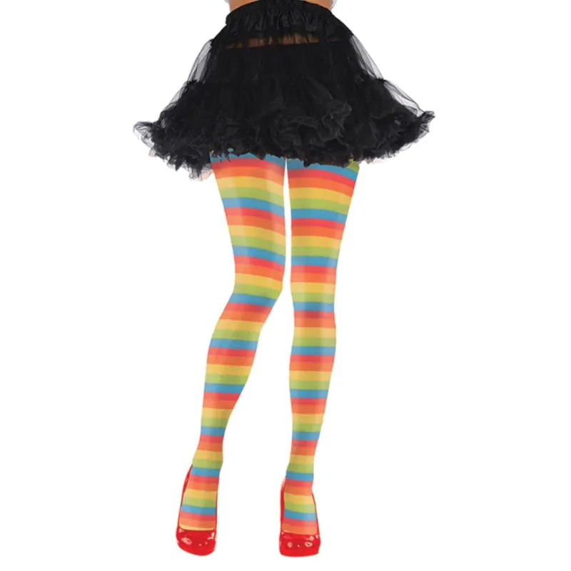 Rainbow Striped Tights - Amscan