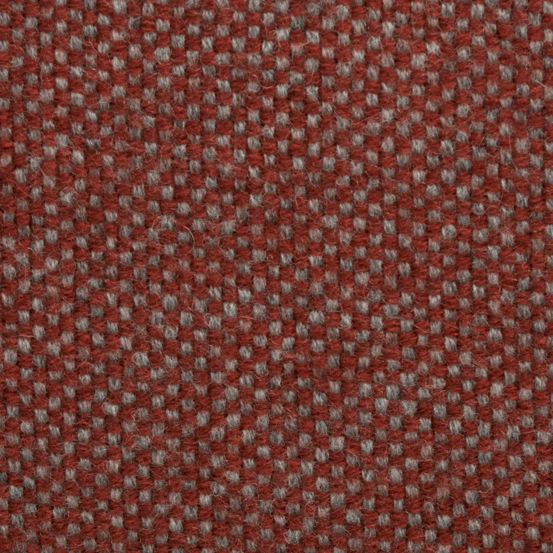 Red and Grey Wool Fabric 2380