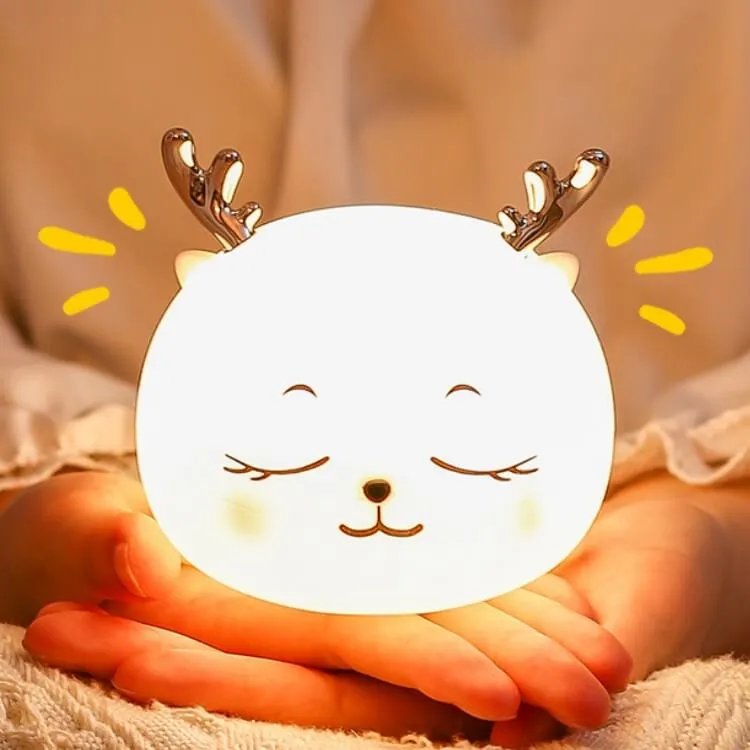 Reindeer Silicone Colour-Changing Night Light