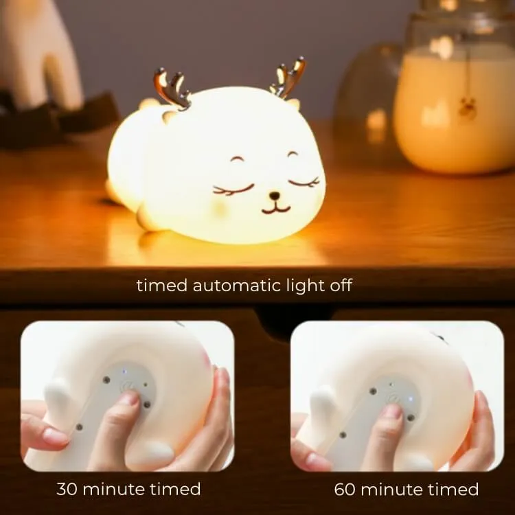 Reindeer Silicone Colour-Changing Night Light