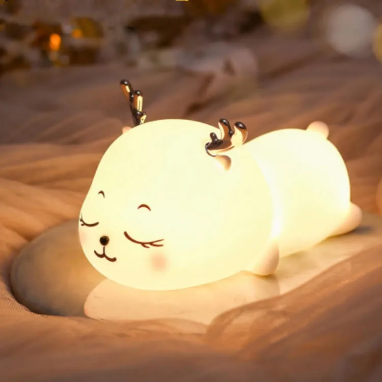 Reindeer Silicone Colour-Changing Night Light