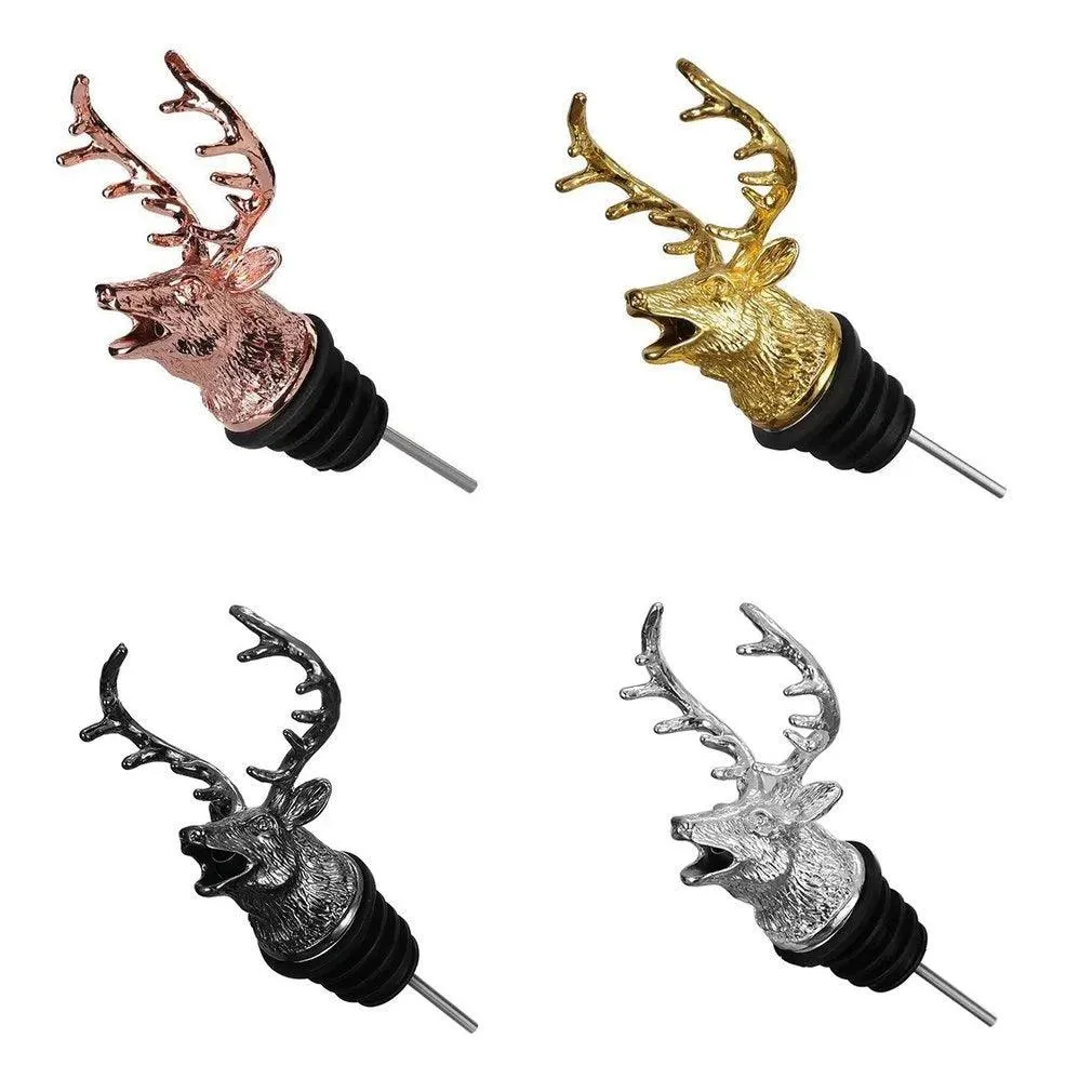 Reindeer Wine Pourer (Set of 2)