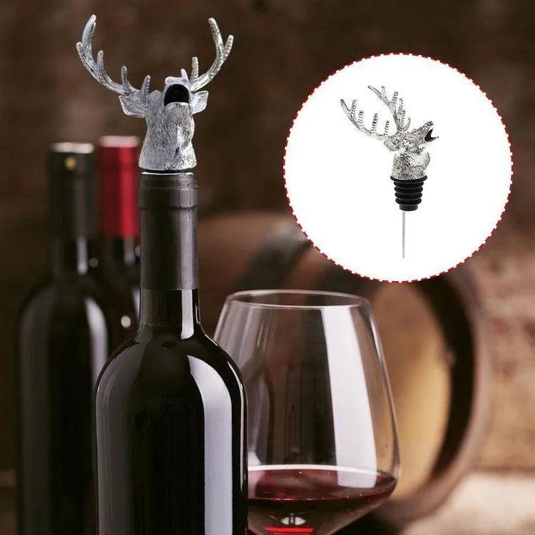 Reindeer Wine Pourer (Set of 2)