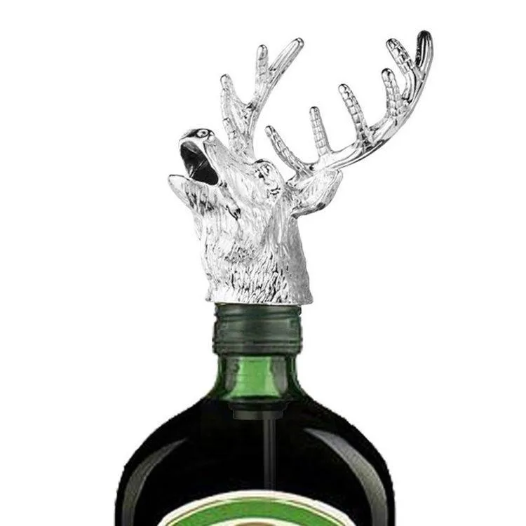 Reindeer Wine Pourer (Set of 2)