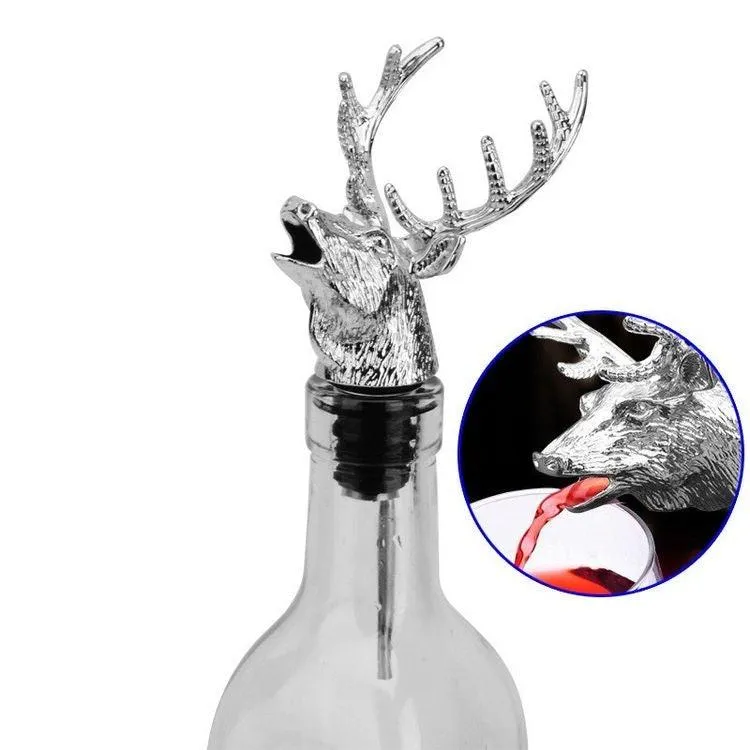 Reindeer Wine Pourer (Set of 2)