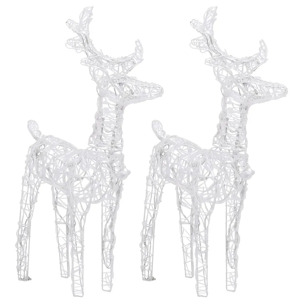 Reindeers & Sleigh Christmas Decoration 240 LEDs Acrylic