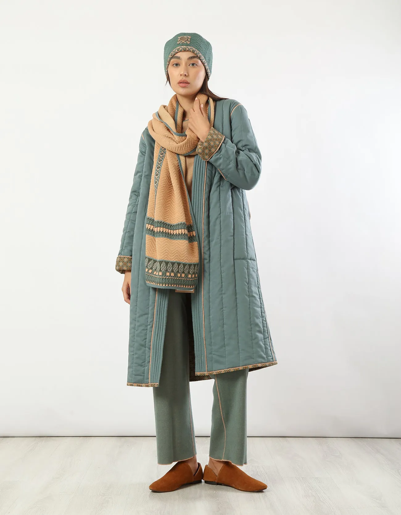 Reversible quilted coat