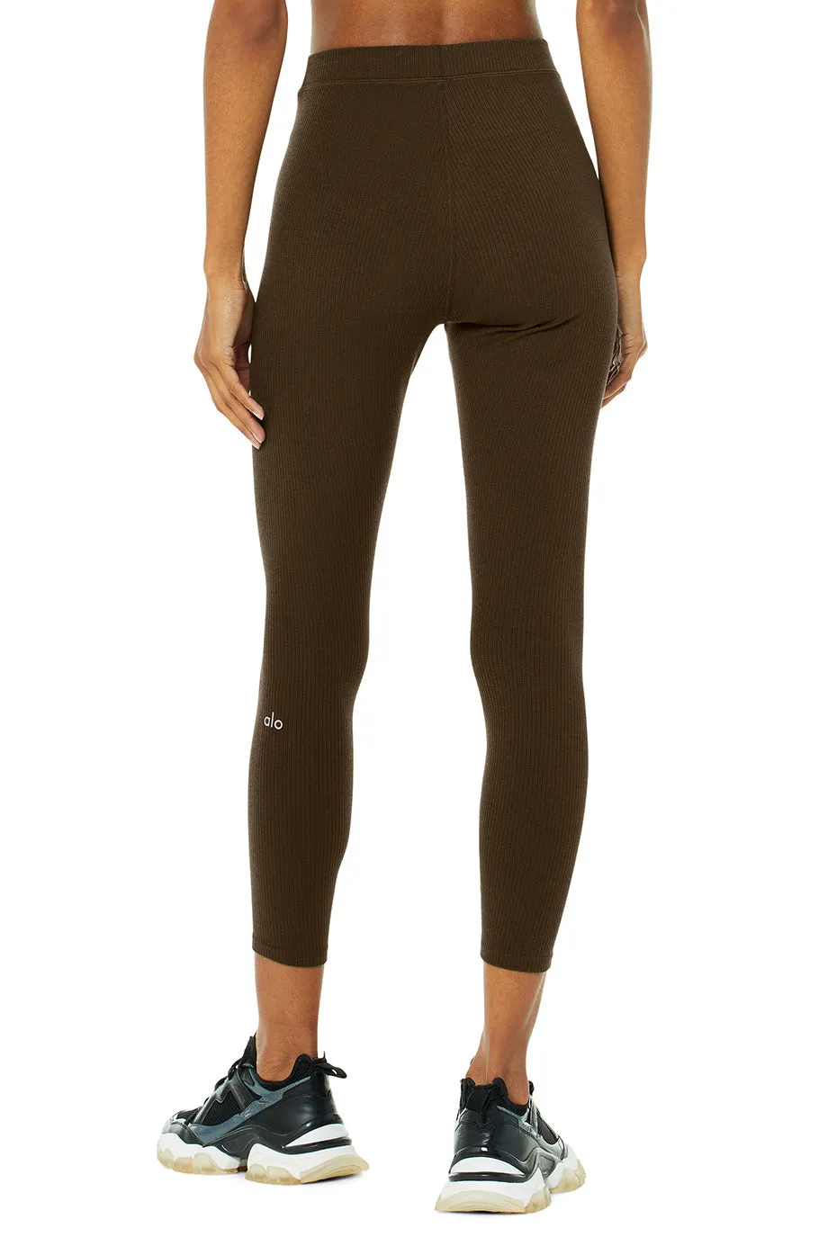 Ribbed High-Waist 7/8 Blissful Legging - Espresso