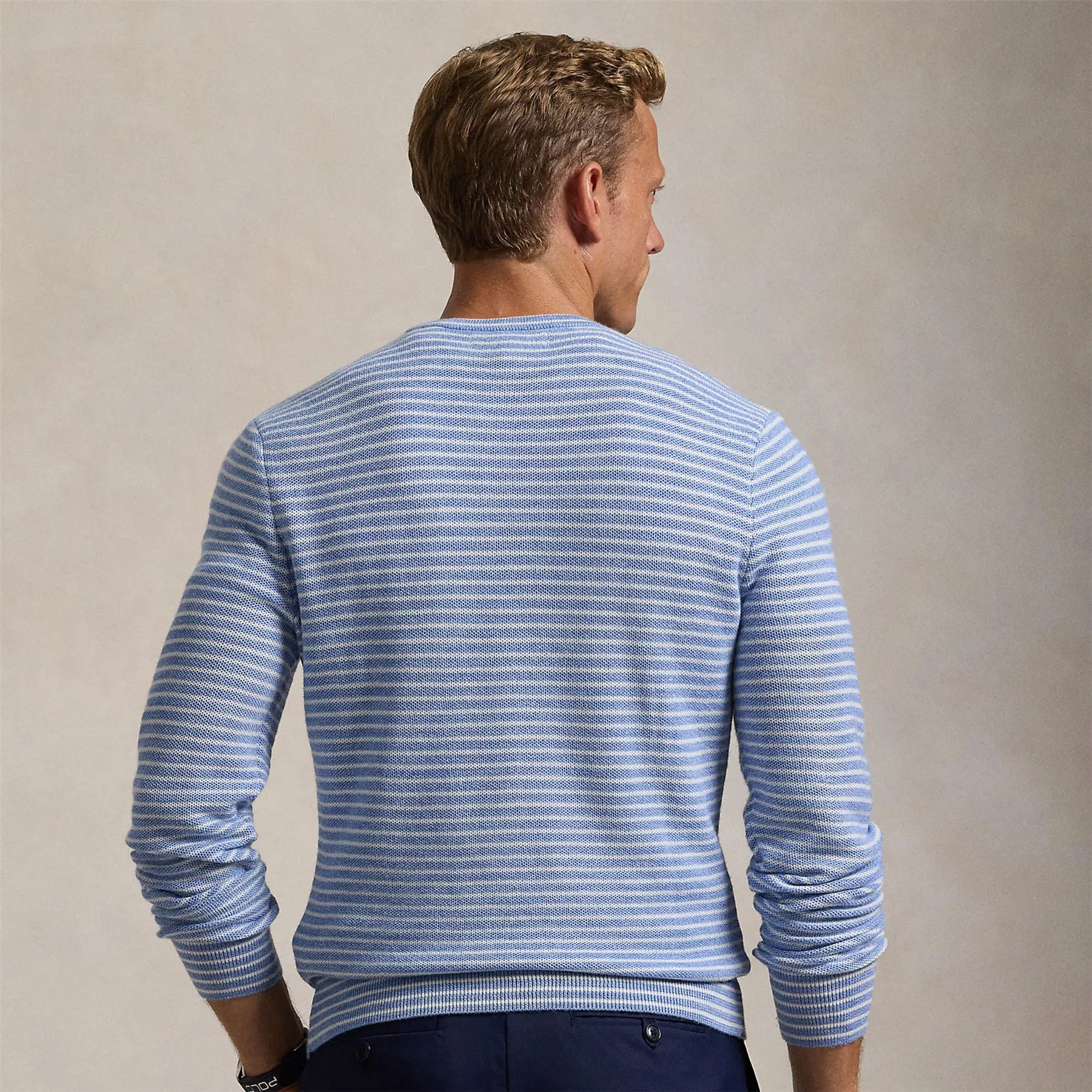 RLX Merino Coolmax Sweater Blue Heather - AW24