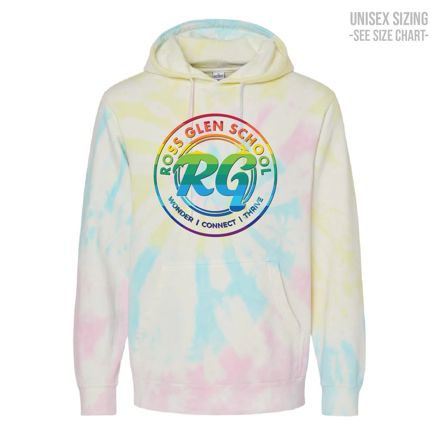 Ross Glen Pride ADULT Tie Dye Hoodie (RGST004-PRM4500TD)