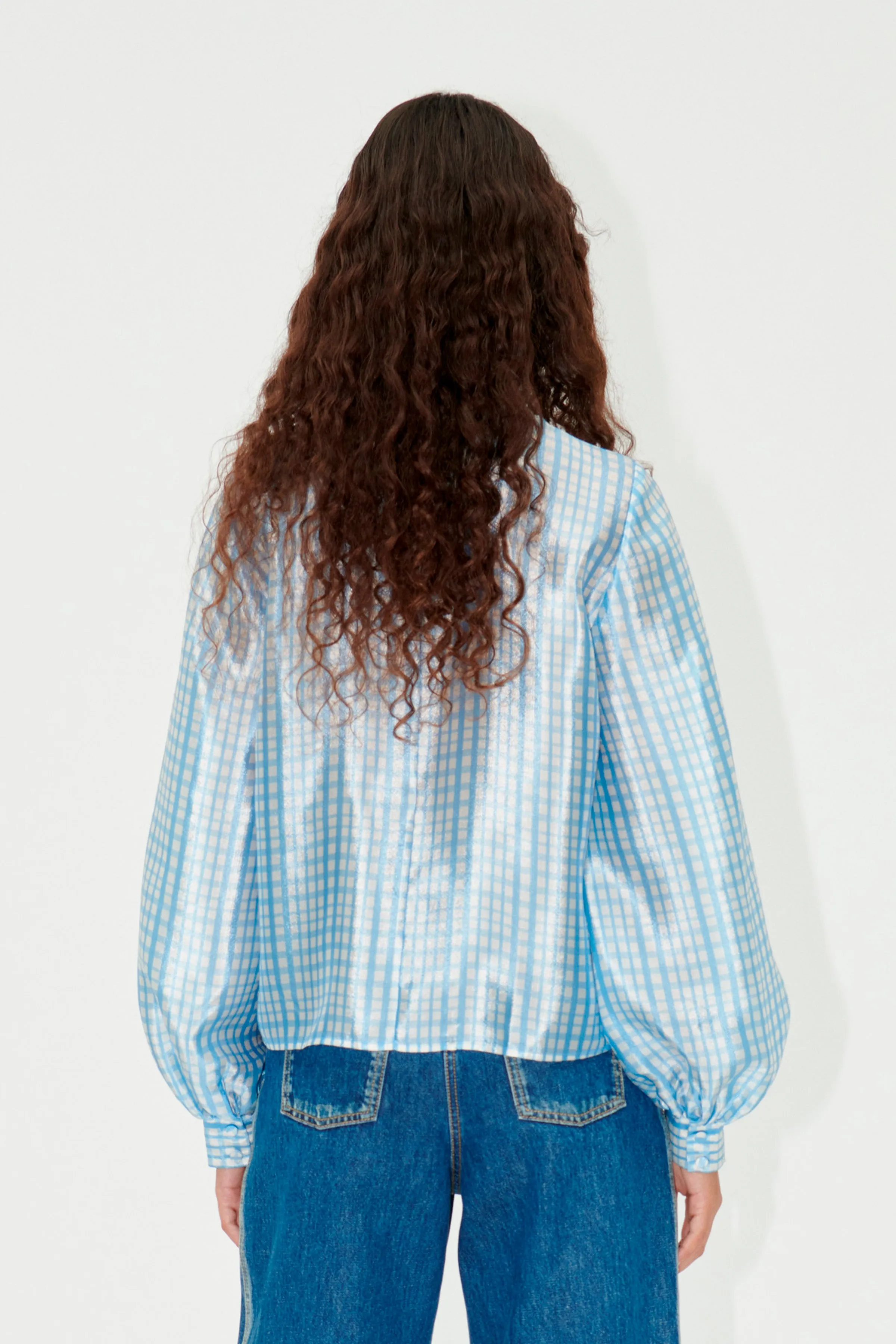 SGAshley Blouse - Blue Check