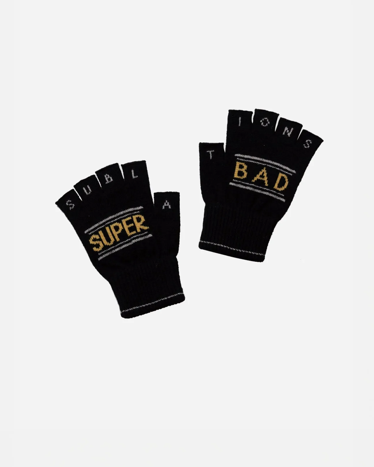 SGSB REVERSIBLE FINGERLESS GLOVES .10【BLACK YELLOW】