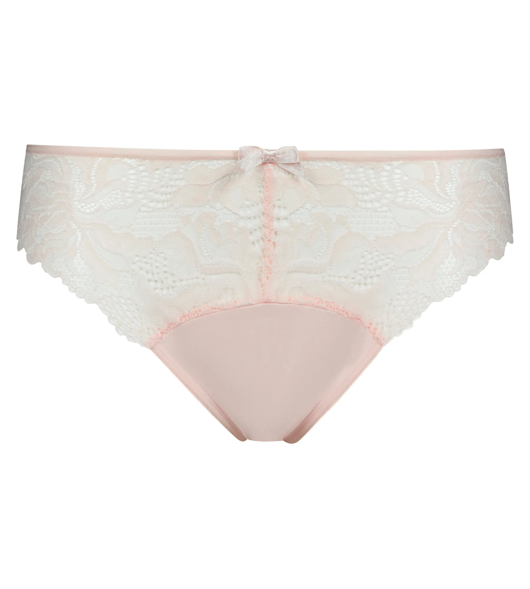 Slip femme dentelle et microfibre Rose Ballerine Generous Essentiel