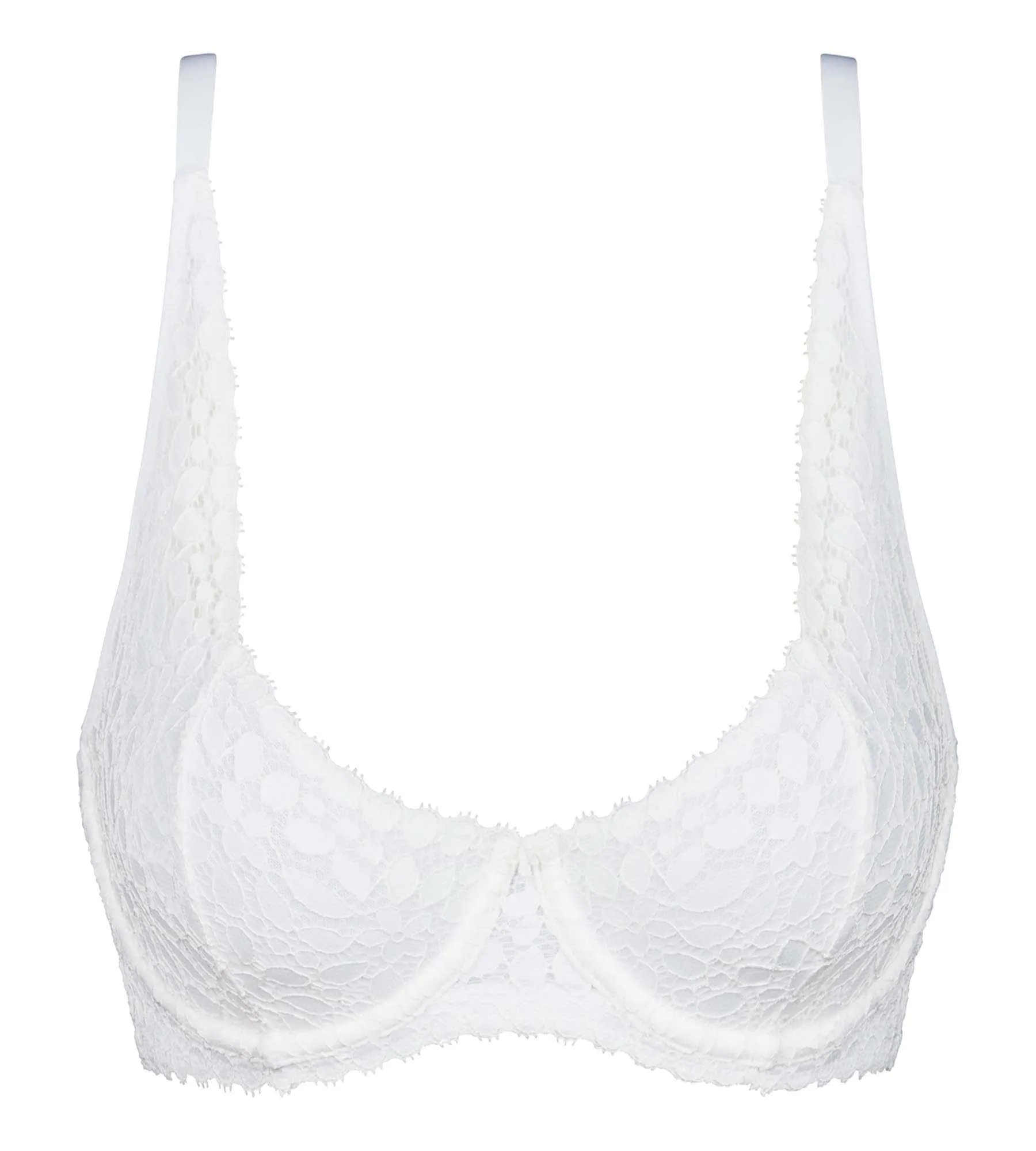 Soutien-gorge à armatures en dentelle florale Blanc Daily Dentelle