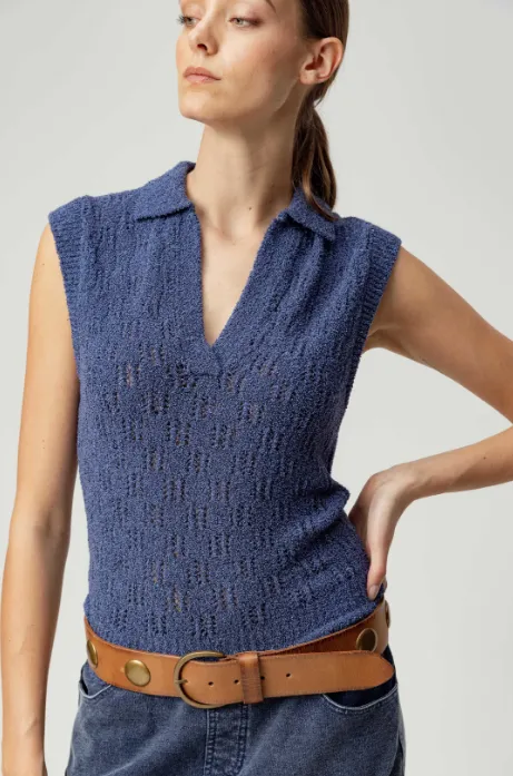 Sundays Estella Sweater- Marled Navy