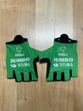 Team Jumbo Visma AGU Premium Aero Gloves Green TDF