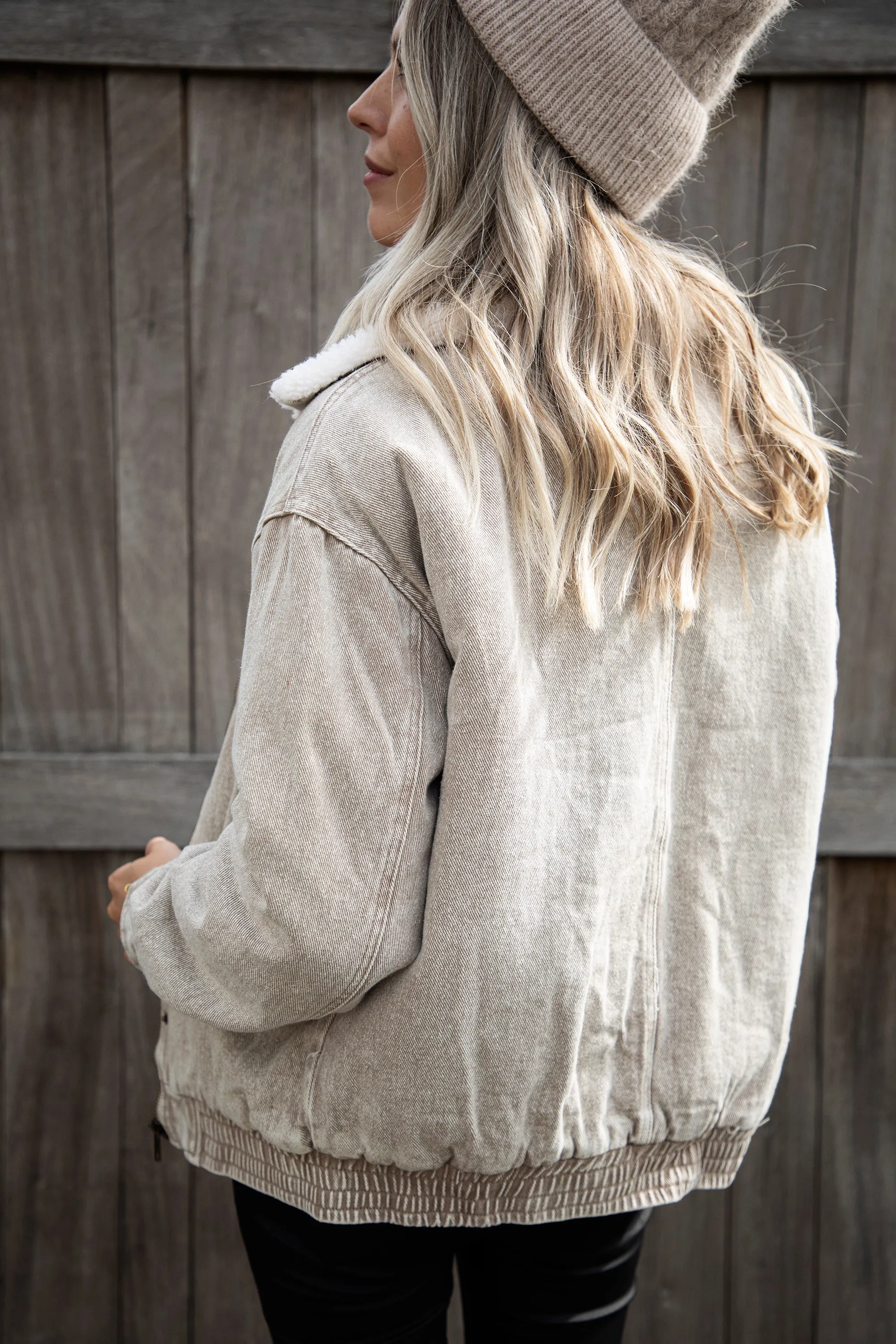 Teddy Jean Beige - Jacket