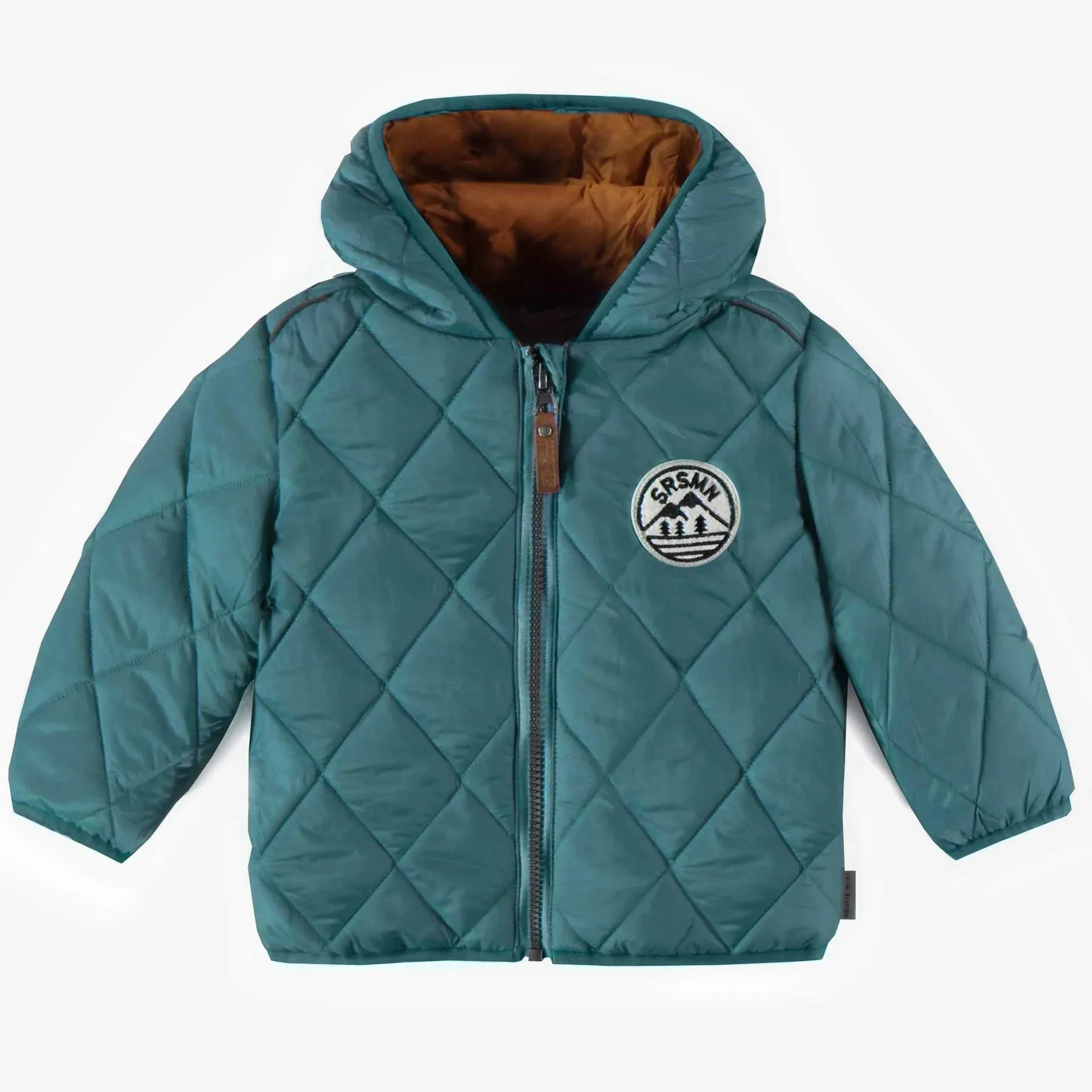 The Quilted Puffer Jacket - Teal - BABY