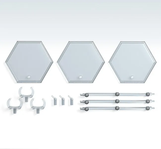 The Simple Stand x3 (for Figures & Models) Hex Type