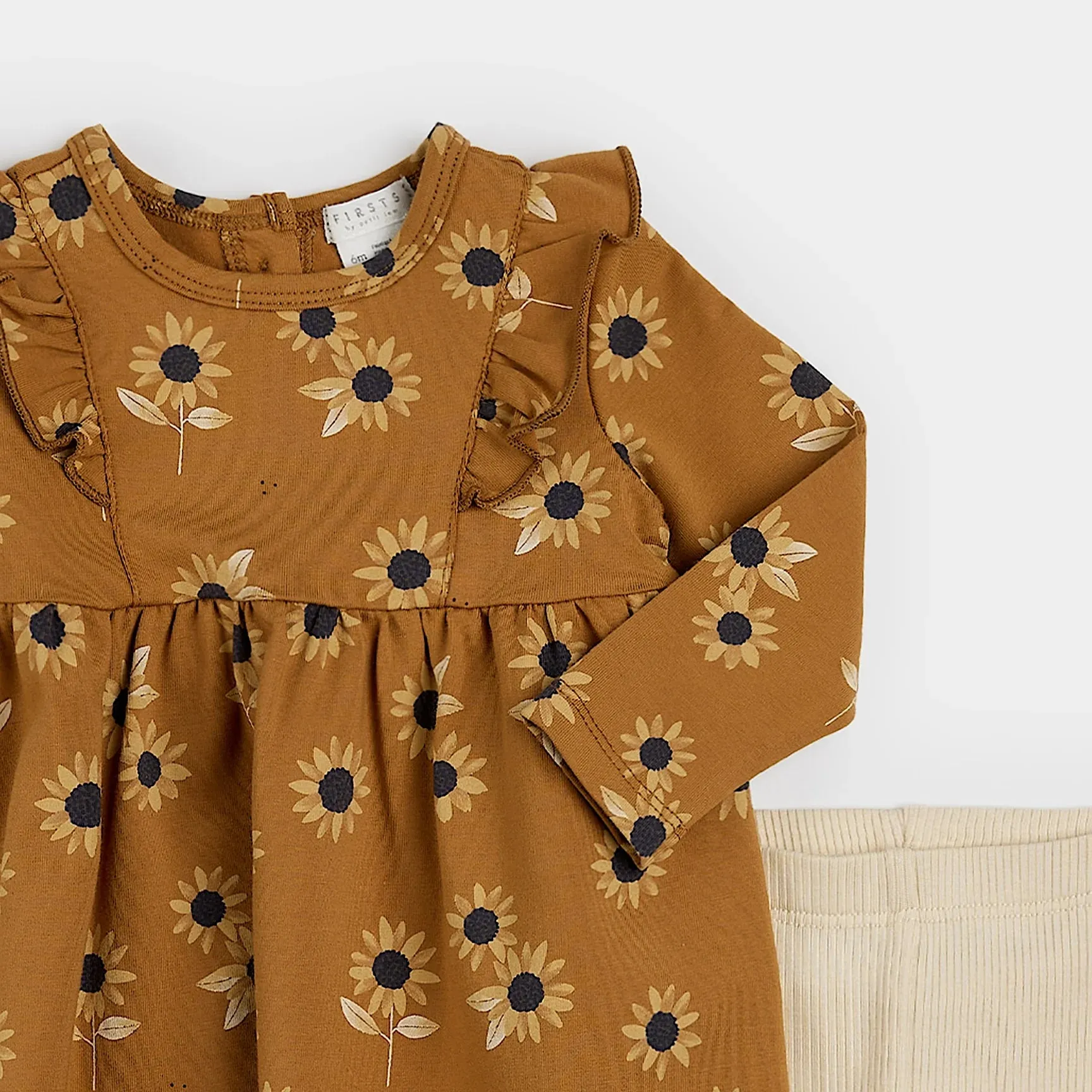 The Sunflower Print Amber Dress SET - BABY